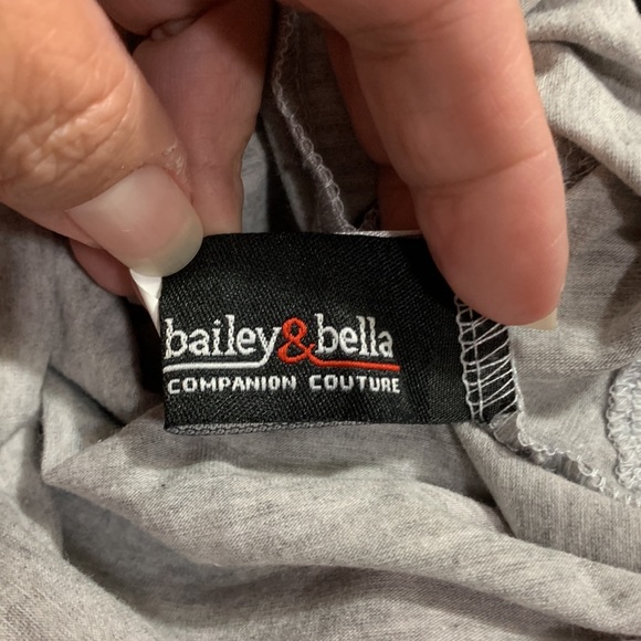Bailey & Bella Couture Pet Dress Grey with Pink Mommy’s lil Princess Small - Picture 6 of 7